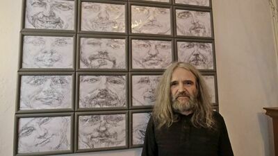 Wernisaż wystawy rysunku lubelskiego artysty Piotra Łucjana