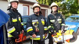 Mimo skwaru strażacy ochotnicy z Ignacowa dzisiaj na spotkanie z wójtem stawili się w pełnym rynsztunku