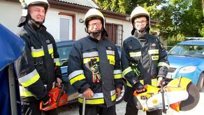 Mimo skwaru strażacy ochotnicy z Ignacowa dzisiaj na spotkanie z wójtem stawili się w pełnym rynsztunku