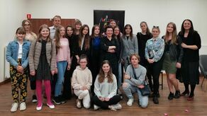 Katarzyna Łaska opowiadała w Lublinie o swojej nowej pasji - uczy dubbingu