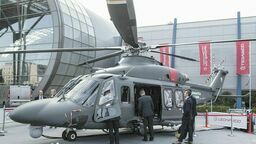 Jedna z wersji śmigłowca AW149 ze Świdnika prezentowana na targach militarnych w Kielcach