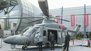 Jedna z wersji śmigłowca AW149 ze Świdnika prezentowana na targach militarnych w Kielcach