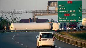 Cysterna z gazem przewróciła się na obwodnicy Lublina