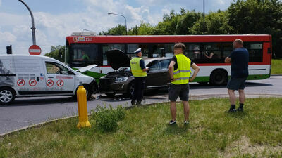 Wypadek na skrzyżowaniu al. Witosa i ul. Doświadczalnej w Lublinie