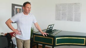 Mariusz Kwiecień, światowej sławy baryton, podczas warsztatów wokalnych w Szkole Muzycznej I i II stopnia im. Tadeusza Szeligowskiego w Lublinie