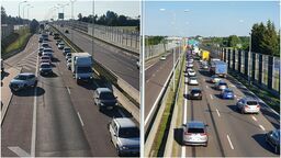 Zderzenie na wyjeździe z Lublina. Dwoje dzieci w szpitalu, długi korek samochodów