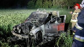 Pożar BMW. Na miejscu nie było kierowcy osobówki [zdjęcia]