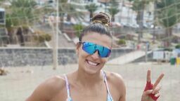 Kinga Wojtasik w Rzymie startowała w parze z Katarzyną Kociołek. Najlepszy polski duet dotarł w mistrzostwach świata do 1/16 finału

