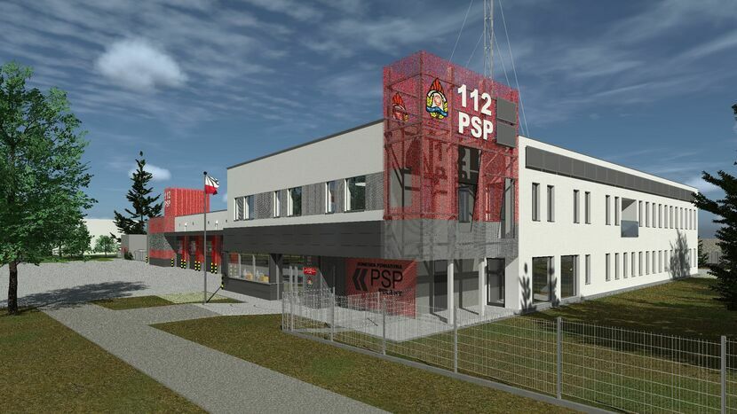 Tak będzie wyglądać nowa strażnica straży pożarnej w Puławach. Rozbiórka jej poprzedniczki ma rozpocząć się jeszcze w tym roku 