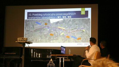 Na poniedziałkowym spotkaniu projektanci przedstawili trzy warianty przebiegu drugiej części obwodnicy Nałęczowa 