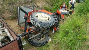 Traktor przygniótł kobietę. Trzeba było wezwać śmigłowiec