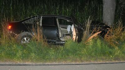 Pijana 19-latka rozbiła się na drzewie