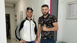 Michał Oleksiejczuk (z prawej) przy zbijaniu wagi współpracował m.in. z Jackiem Feldmanem

