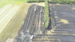 Potężny pożar w Lubelskiem. 15 hektarów w ogniu. Zdjęcia