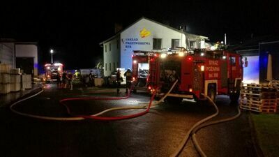 W sobotę w zakładzie wybuchł pożar