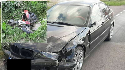 Tragedia na drodze. Motorowerzysta wymusił pierwszeństwo