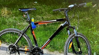 Pies wybiegł pod koła rowerzystki. Kobieta trafiła do szpitala