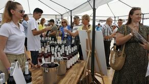 Płacisz 10 zł i pijesz ile dusza zapragnie. Festiwal win polskich w Zamościu trwa [zdjęcia]