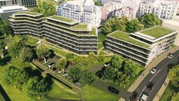 Trzy bloki miałyby powstać między al. Solidarności a skarpą, na której stoją zabudowania ul. Niecałej. Jeden z budynków ma stać wzdłuż ul. Dolnej 3 Maja, by przedłużyć jej pierzeję. Zabudowa ma się układać tarasowo. Lokale użytkowe miałyby zająć łącznie ponad 1200 mkw. Deweloper deklaruje też, że obok bloków, na powierzchni około 2 tys. mkw. urządzi „teren rekreacyjny dla mieszkańców” z placem zabaw i miejscem do spacerów, a wzdłuż Czechówki wykona fragment drogi dla rowerów.