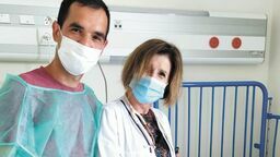 Magdalena Chrościńska-Krawczyk z Niną i jej tatą Tomaszem Słupskim