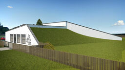 Tak, według projektu, miał wyglądać budynek, który planowano zbudować w Wiosce Gotów w Masłomęczu