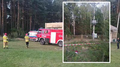 Chłopiec porażony prądem wisiał za nogę na transformatorze koło szkoły