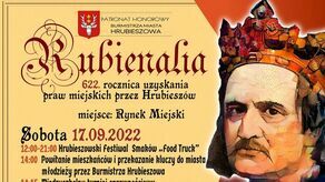 Rubienalia 2022 w Hrubieszowie. Imprezy potrwają dwa dni