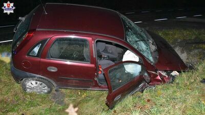 60-latek zasnął za kierownicą?