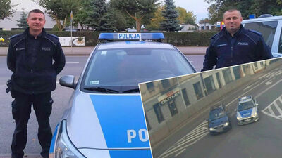 Lubelskie. Nagle do radiowozu podbiega mężczyzna i błaga o pomoc. W samochodzie nieprzytomny niemowlak. Nagranie