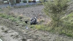 13-latek wjechał quadem pod samochód