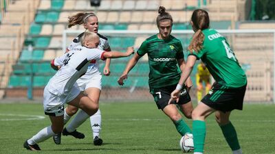 Klaudia Lefeld (z piłką) rozegrała w Elbasan 71 minut

