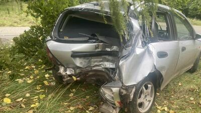 Lublin. Wypadek na ulicy Koncertowej. Z hondy wytoczyła się butelka wódki