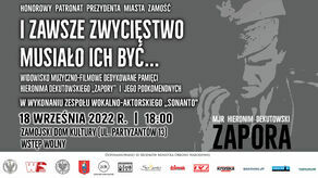 Pamięci „Zapory” – artystyczno-dokumentalna opowieść o Cichociemnym w Zamościu