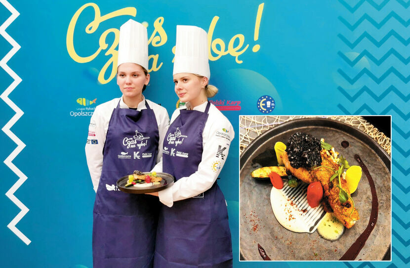 Kamila Jarosz i Julia Masierak z Technikum Lider w Lublinie wygrały prestiżowy konkurs kulinarny Czas na rybę „Junior” na Zamku Książęcym w Niemodlinie