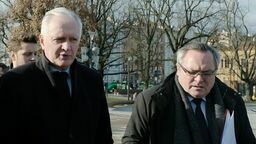 Prezydent Chełma Jakub Banaszek (odszedł z Porozumienia w czerwcu 2021 roku), Jarosław Gowin i Zbigniew Wojciechowski