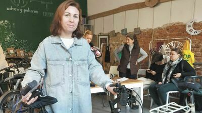 Jana Słupicka to jedna z Ukrainek, które dostały używane jednoślady od lubelskich aktywistów