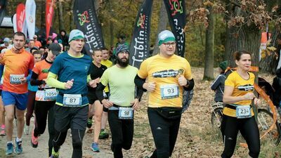 City Trail w Lublinie. Bieg przełajowy nad Zalewem Zemborzyckim. Zdjęcia