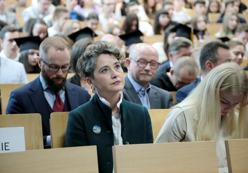 Anna Dąbrowska, prezeska stowarzyszenia Homo Faber wygłosiła wykład inauguracyjny pt. „Nowi mieszkańcy”