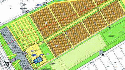 Tak z góry wygląd projekt nowego cmentarza przy ul. Pożowskiej w Końskowoli