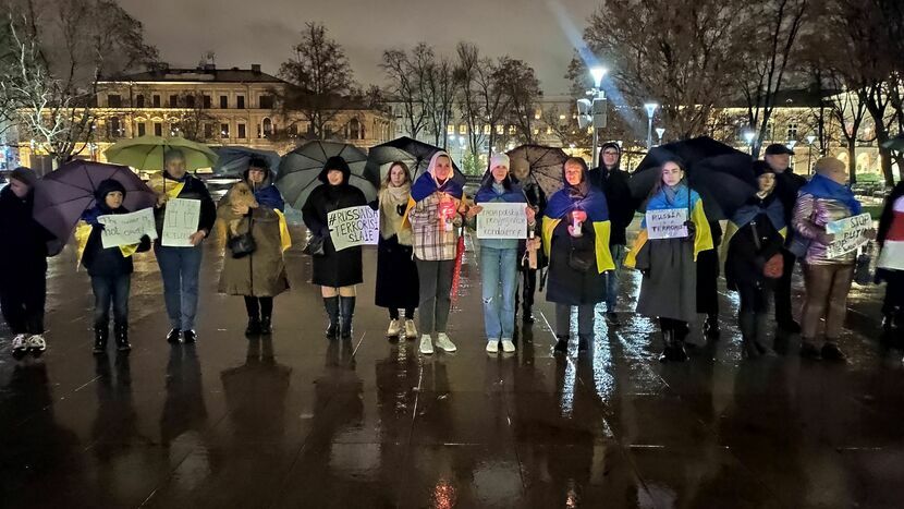 Środowa manifestacja Ukraińców na placu Litewskim w Lublinie