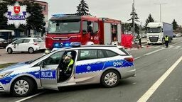 Potrącenie rowerzystki w Łukowie. Kobieta zmarła