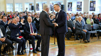 Prezydent Andrzej Duda był głównym gościem uroczystości w Skierbieszowie