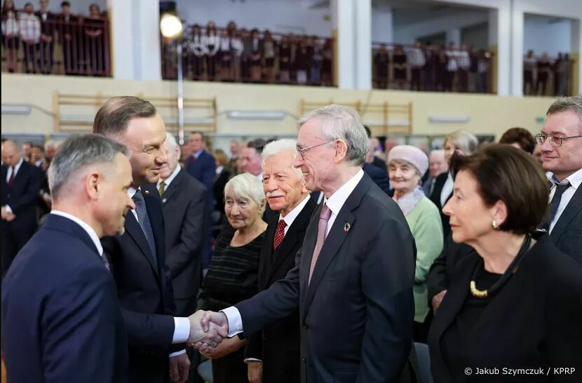 Prezydent Andrzej Duda i b. prezydent Niemiec Horst Köhler.