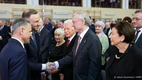 Prezydent Andrzej Duda i b. prezydent Niemiec Horst Köhler.