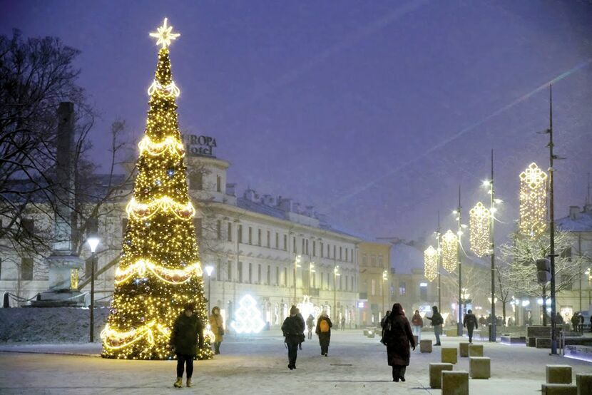 Tak wyglądała świąteczna iluminacja Lublina w ubiegłym roku