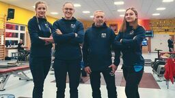 Weronika Zielińska-Stubińska (druga z lewej) została mistrzynią Polski w kategorii do 81 kg
