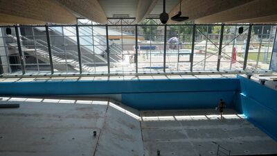 Jedne z poprzednich prac prowadzonych w pływalni przy Al. Zygmuntowskich