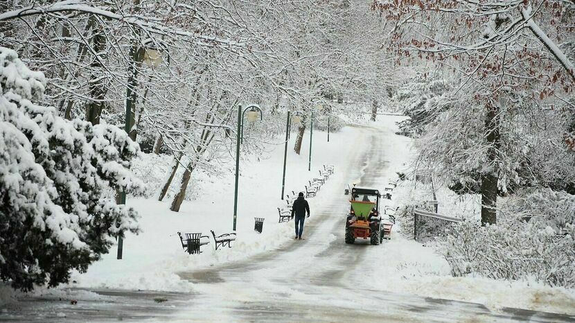 Zima w Lublinie w listopadzie tego roku 