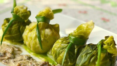 Gołąbki z sandaczem z Kazimierza