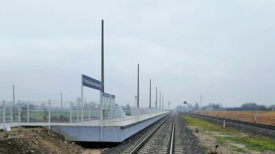 Na przystanku Niedzieliska Kolonia zlokalizowanym bliżej skrzyżowania torów z drogą powiatową  już są tablice informacyjne, ławki i wiaty